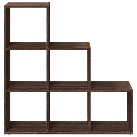 vidaXL Room Divider Bookcase 3-Tier Brown Oak 99x29x99 cm Engineered Wood