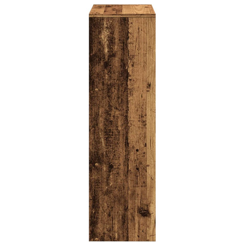 vidaXL Room Divider Bookcase 3-Tier Old Wood 99x29x99 cm Engineered Wood