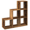 vidaXL Room Divider Bookcase 3-Tier Old Wood 99x29x99 cm Engineered Wood