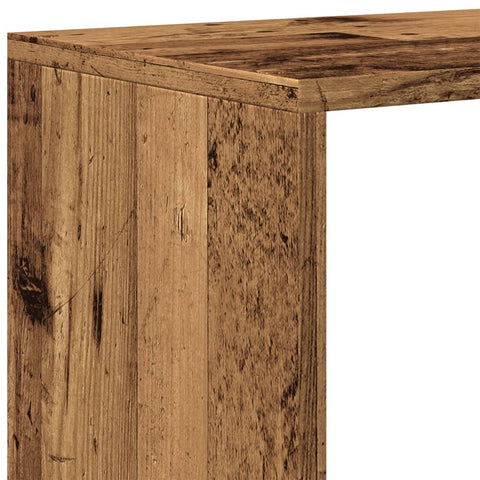 vidaXL Room Divider Bookcase 3-Tier Old Wood 99x29x99 cm Engineered Wood