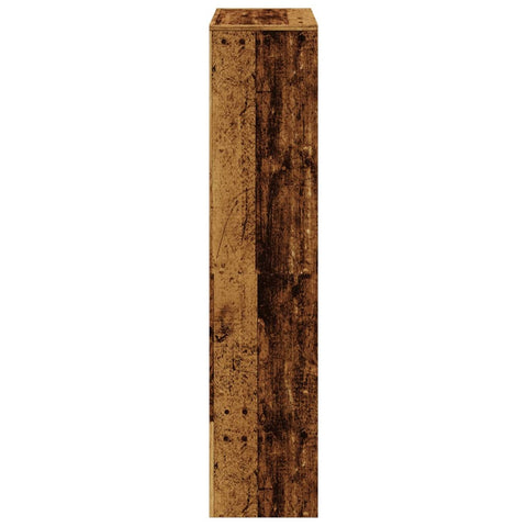 vidaXL Room Divider Bookcase 4-Tier Old Wood 131.5x29x131.5 cm Engineered Wood