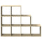 vidaXL Room Divider Bookcase 3-Tier Sonoma Oak 137.5x29x103.5 cm Engineered Wood