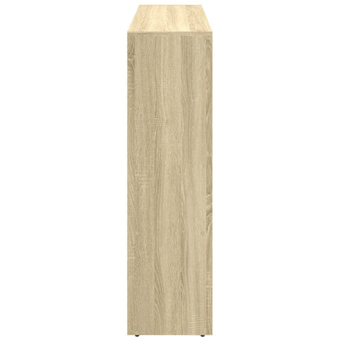 vidaXL Room Divider Bookcase 3-Tier Sonoma Oak 137.5x29x103.5 cm Engineered Wood