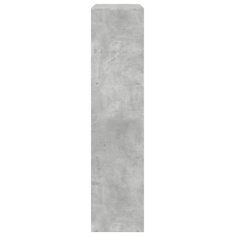 vidaXL Room Divider Bookcase 3-Tier Concrete Grey 137.5x29x103.5 cm Engineered Wood