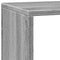vidaXL Room Divider Bookcase 3-Tier Grey Sonoma 137.5x29x103.5 cm Engineered Wood