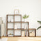 vidaXL Room Divider Bookcase 3-Tier Brown Oak 137.5x29x103.5 cm Engineered Wood