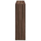 vidaXL Room Divider Bookcase 3-Tier Brown Oak 137.5x29x103.5 cm Engineered Wood