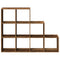 vidaXL Room Divider Bookcase 3-Tier Old Wood 137.5x29x103.5 cm Engineered Wood