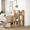 vidaXL Room Divider Bookcase 3-Tier Artisan Oak 137.5x29x103.5 cm Engineered Wood
