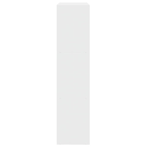 vidaXL Room Divider Bookcase 3-Tier White 123x29x123 cm Engineered Wood
