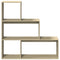 vidaXL Room Divider Bookcase 3-Tier Sonoma Oak 123x29x123 cm Engineered Wood