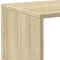 vidaXL Room Divider Bookcase 3-Tier Sonoma Oak 123x29x123 cm Engineered Wood