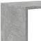 vidaXL Room Divider Bookcase 3-Tier Concrete Grey 123x29x123 cm Engineered Wood