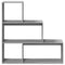 vidaXL Room Divider Bookcase 3-Tier Grey Sonoma 123x29x123 cm Engineered Wood