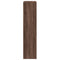 vidaXL Room Divider Bookcase 3-Tier Brown Oak 123x29x123 cm Engineered Wood