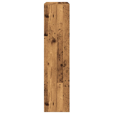 vidaXL Room Divider Bookcase 3-Tier Old Wood 123x29x123 cm Engineered Wood