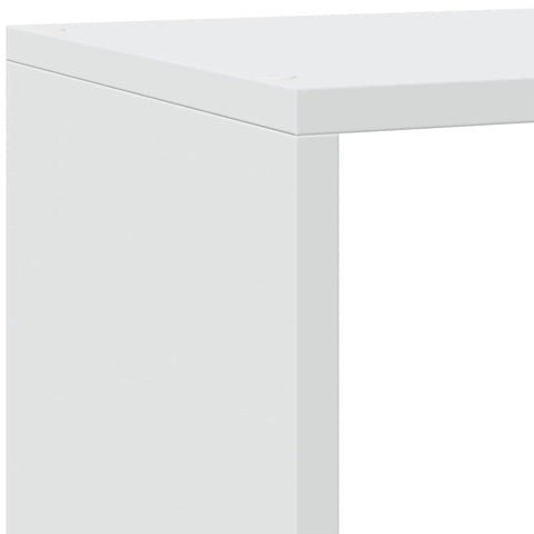 vidaXL Room Divider Bookcase 4-Tier White 143.5x29x143.5 cm Engineered Wood