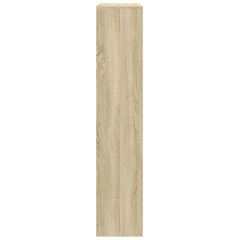 vidaXL Room Divider Bookcase 4-Tier Sonoma Oak 143.5x29x143.5 cm Engineered Wood