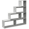 vidaXL Room Divider Bookcase 4-Tier Concrete Grey 143.5x29x143.5 cm Engineered Wood