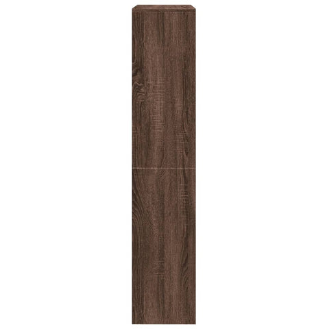 vidaXL Room Divider Bookcase 4-Tier Brown Oak 143.5x29x143.5 cm Engineered Wood