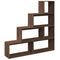 vidaXL Room Divider Bookcase 4-Tier Brown Oak 143.5x29x143.5 cm Engineered Wood