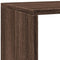vidaXL Room Divider Bookcase 4-Tier Brown Oak 143.5x29x143.5 cm Engineered Wood