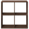 vidaXL Room Divider Bookcase Brown Oak 69.5x29x69.5 cm Engineered Wood