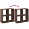 vidaXL Room Divider Bookcase Brown Oak 69.5x29x69.5 cm Engineered Wood