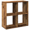 vidaXL Room Divider Bookcase Old Wood 69.5x29x69.5 cm Engineered Wood