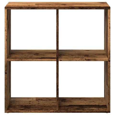 vidaXL Room Divider Bookcase Old Wood 69.5x29x69.5 cm Engineered Wood