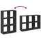 vidaXL Room Divider Bookcase Black 69.5x29x103.5 cm Engineered Wood