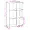 vidaXL Room Divider Bookcase Black 69.5x29x103.5 cm Engineered Wood