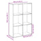 vidaXL Room Divider Bookcase Sonoma Oak 69.5x29x103.5 cm Engineered Wood