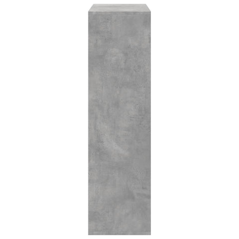 vidaXL Room Divider Bookcase Concrete Grey 69.5x29x103.5 cm Engineered Wood
