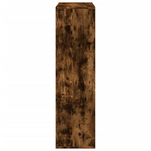 vidaXL Room Divider Bookcase Smoked Oak 69.5x29x103.5 cm Engineered Wood