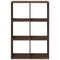 vidaXL Room Divider Bookcase Brown Oak 69.5x29x103.5 cm Engineered Wood