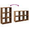 vidaXL Room Divider Bookcase Old Wood 69.5x29x103.5 cm Engineered Wood