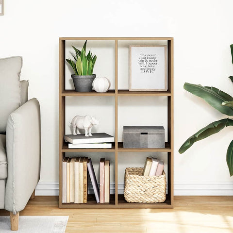 vidaXL Room Divider Bookcase Artisan Oak 69.5x29x103.5 cm Engineered Wood