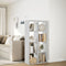 vidaXL Room Divider Bookcase White 69.5x29x137.5 cm Engineered Wood