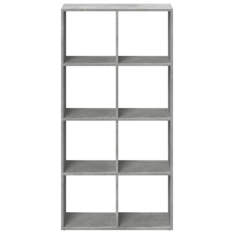 vidaXL Room Divider Bookcase Concrete Grey 69.5x29x137.5 cm Engineered Wood