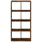 vidaXL Room Divider Bookcase Smoked Oak 69.5x29x137.5 cm Engineered Wood