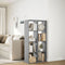vidaXL Room Divider Bookcase Grey Sonoma 69.5x29x137.5 cm Engineered Wood