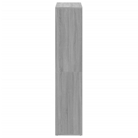 vidaXL Room Divider Bookcase Grey Sonoma 69.5x29x137.5 cm Engineered Wood
