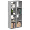 vidaXL Room Divider Bookcase Grey Sonoma 69.5x29x137.5 cm Engineered Wood