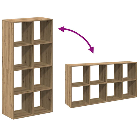 vidaXL Room Divider Bookcase Artisan Oak 69.5x29x137.5 cm Engineered Wood