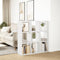 vidaXL Room Divider Bookcase White 102x29x103.5 cm Engineered Wood