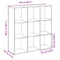 vidaXL Room Divider Bookcase White 102x29x103.5 cm Engineered Wood