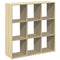 vidaXL Room Divider Bookcase Sonoma Oak 102x29x103.5 cm Engineered Wood
