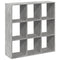 vidaXL Room Divider Bookcase Concrete Grey 102x29x103.5 cm Engineered Wood