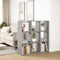 vidaXL Room Divider Bookcase Concrete Grey 102x29x103.5 cm Engineered Wood